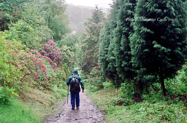 Path to Muncaster Castle (Scan from 1993)