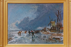 "Scène d'hiver avec patineurs" (Johan Barthold Jongkind - 1864)