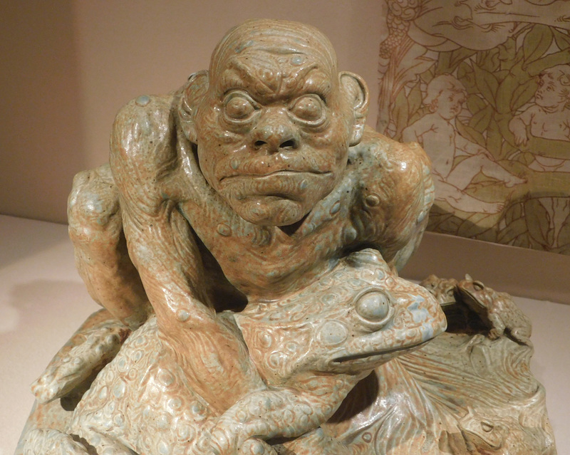 Detail of The Frog Man by Carries in the Metropolitan Museum, March 2022