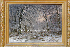 "Forêt en hiver" (Louis Apol - 1885)