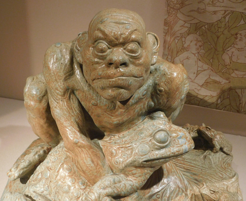 Detail of The Frog Man by Carries in the Metropolitan Museum, March 2022