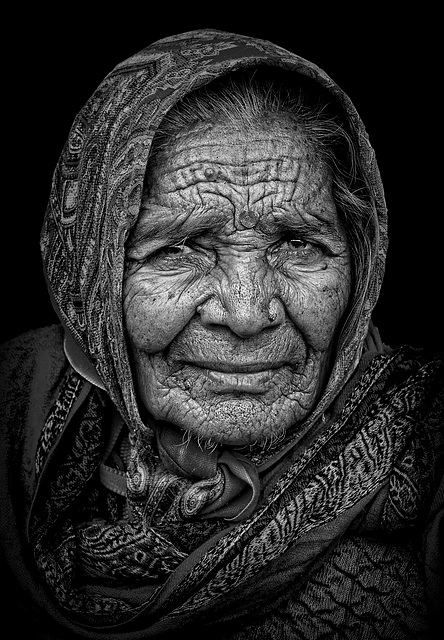 Old woman of Haridwar