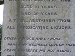 brompton cemetery, london     (37)james mccurrey 1881 obelisk with a temperance theme