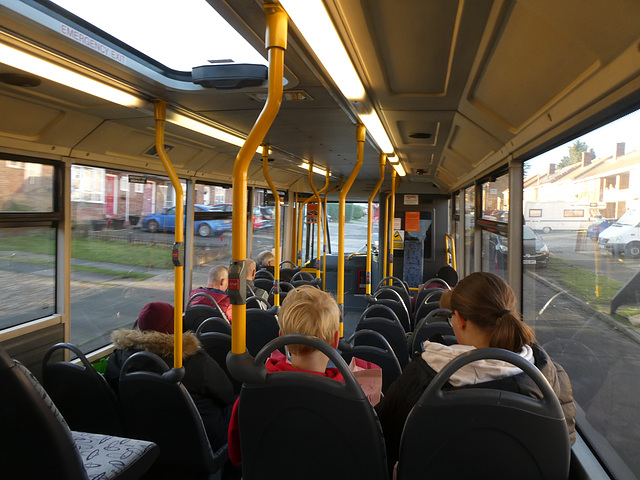 On board Mulleys Motorways YJ57 YDB in Bury St. Edmunds - 25 Nov 2023 (P1170058)