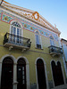 Façade with tiles.