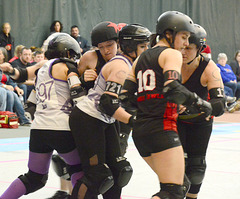 A traffic jam ahead of the jammer