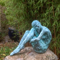Bronze female nude, by the Parisian sculptress, Betty Chesneau