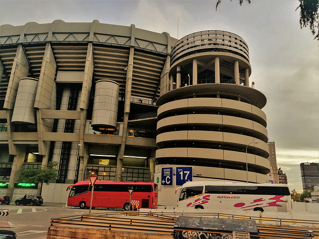 Estadio Santiago Bernabeu, north west corner.