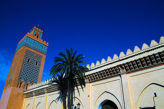 Séisme . Ce minaret de la Médina de Marrakech , inscrit sur la liste du patrimoine mondial de l'Unesco , s'est éffondré ....