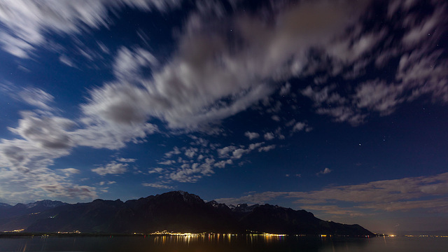 230504 Montreux nuit pleine Lune 1