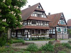 Fachwerkhäuser in Hohwiller ( Elsass )