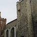 lambeth palace, london  (2) mid c16 brick tower, early c13 chapel, c15 lollards' tower with garderobe