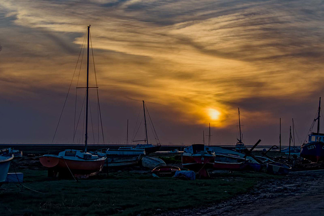 Heswall boatyard sunset3