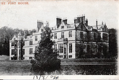 St Fort House, Fife, Scotland, "Demolished) from an early postcard