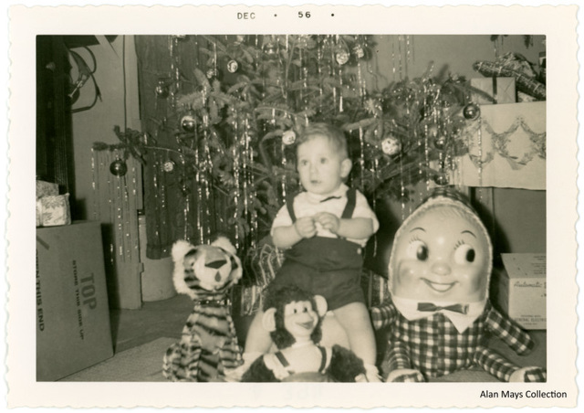 Christmas Kid with Tiger, Monkey, and Humpty Dumpty, 1956