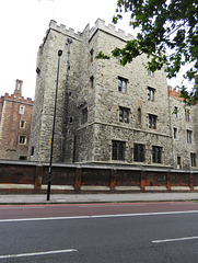 lambeth palace, london  (3) lollards' or water tower, built 1435. brick tower to left of the mid c16