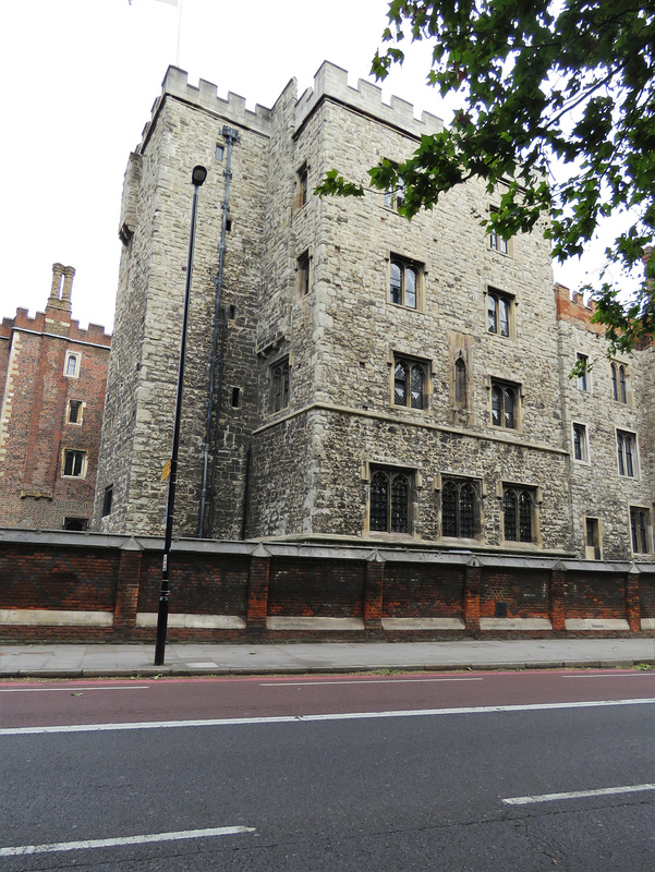 lambeth palace, london  (3) lollards' or water tower, built 1435. brick tower to left of the mid c16