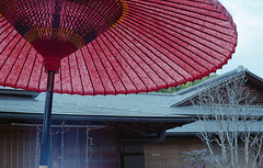 Red parasol