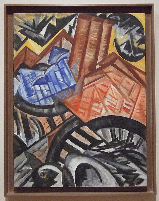 Factory and the Bridge by Rozanova in the Museum of Modern Art, March 2010