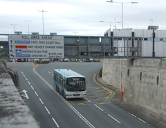 DSCF8021 Arriva Merseyside 8214 (M514 WHF) entering the Queensway Mersey Tunnel in Birkenhead - 16 Jun 2017