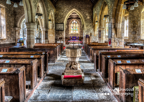 View along the aisle