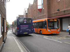 Unō 359 (BV21 ONU) and Centrebus 552 (FL13 AAX) (WW13 PSW) in St. Albans - 8 Sep 2023 (P1160326)