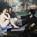 Detail of the Study for Luncheon on the Grass by Manet in the Metropolitan Museum of Art, December 2023