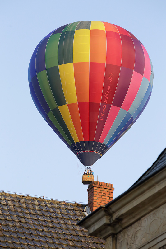 Ballon über Bückeburg