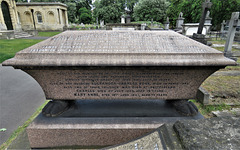 brompton cemetery, london     (47)charles frederick hooffstetter and family c19 tomb on lion's paws