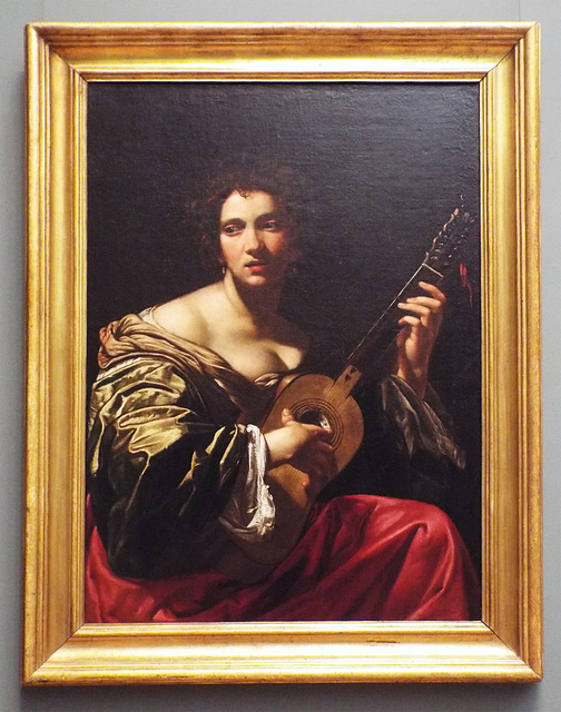 Woman Playing a Guitar by Vouet in the Metropolitan Museum of Art, January 2023