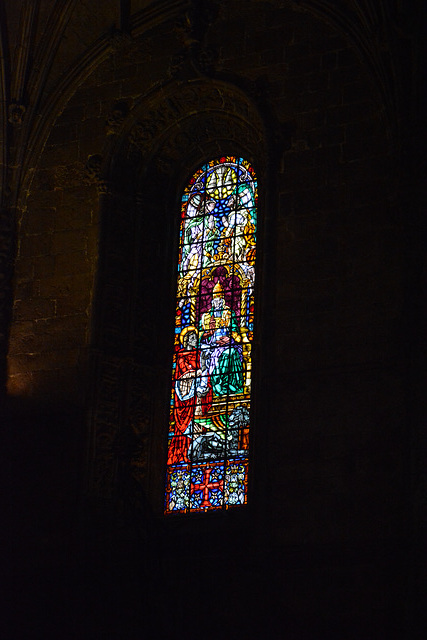 Lisbon, Stained Glass in the Church of Jeronimos