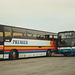 407/04 Premier Travel Services (Stagecoach Cambus) H407 GAV, K911 RGE and J408 TEW at Cambridge garage - 1 Mar 1997