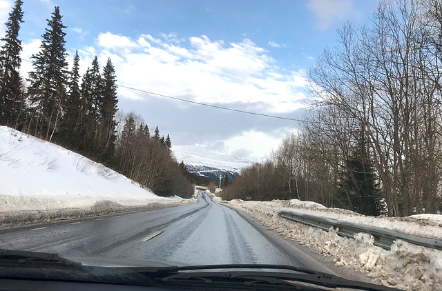 on the road back from Åre to Krokom