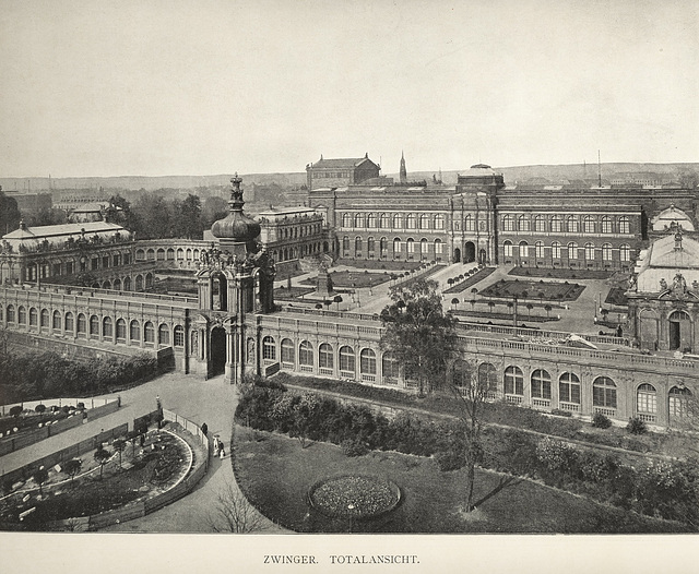 Album von Dresden: Zwinger Totalansicht