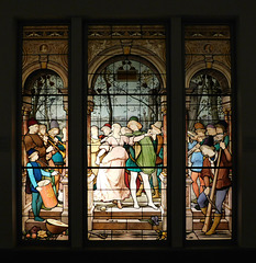 The Engagement Ball Stained Glass in the Metropolitan Museum, March 2022