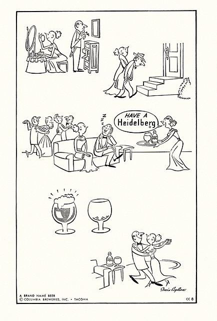 Heidelberg Beer Ad, 1953