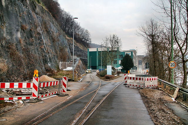 RWE-Werksbahngleise am Pumpspeicherkraftwerk Herdecke / 3.03.2018