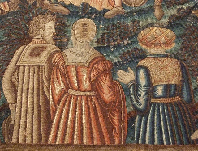 Detail of The Garden of False Learning Tapestry in the Metropolitan Museum of Art, January 2011