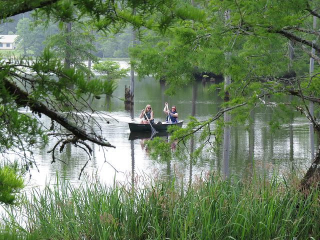 Canoeing on Bluff Lake