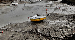 à marée basse le port est à sec