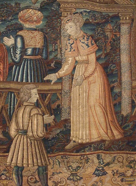 Detail of The Garden of False Learning Tapestry in the Metropolitan Museum of Art, January 2011