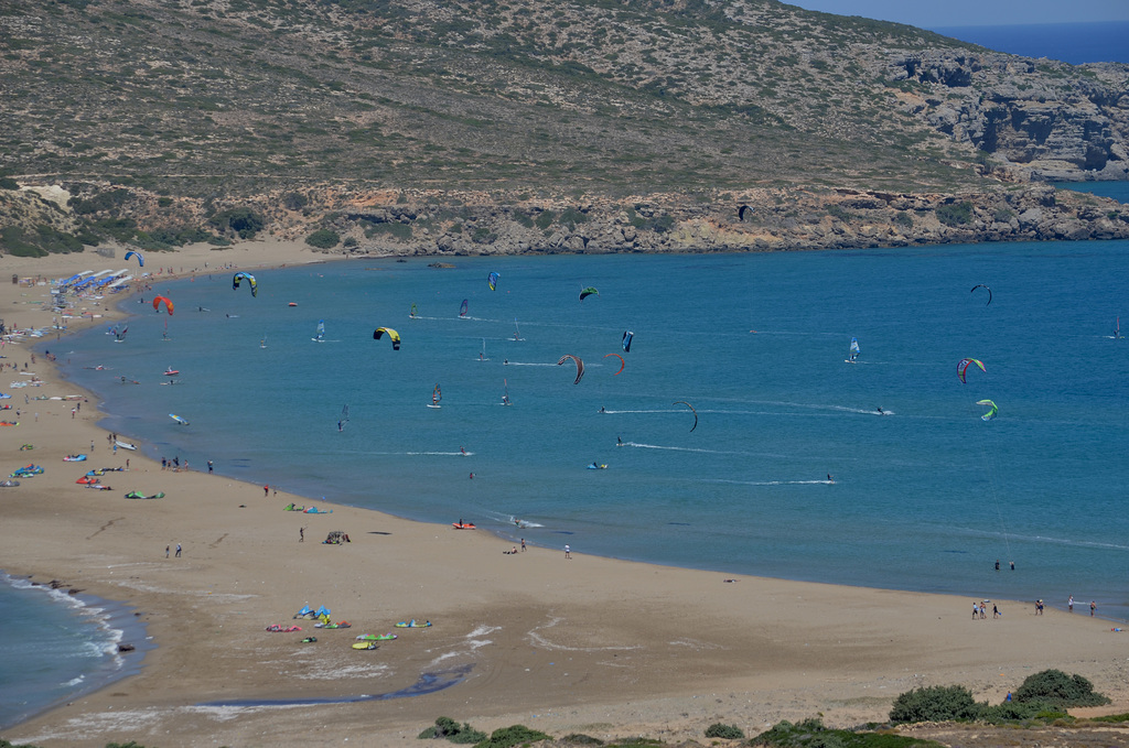 Rhodes, Mediterranean Bay of Prasonisi