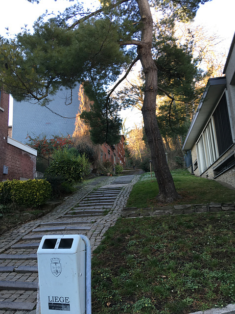 Un des nombreux escaliers de Liège