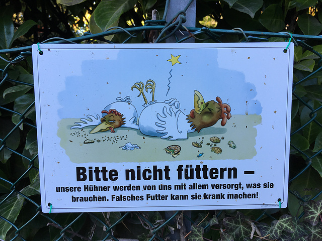 Bitte nicht füttern