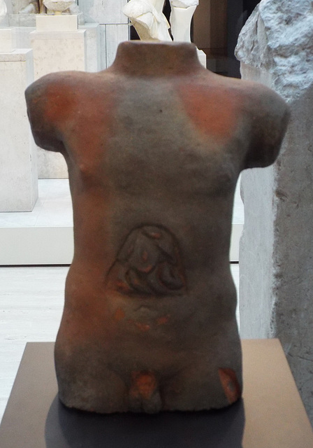 Torso Showing Internal Organs in the Archaeological Museum of Madrid, October 2022