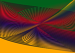 Yellow blue red green gradient corner 2 corner x2