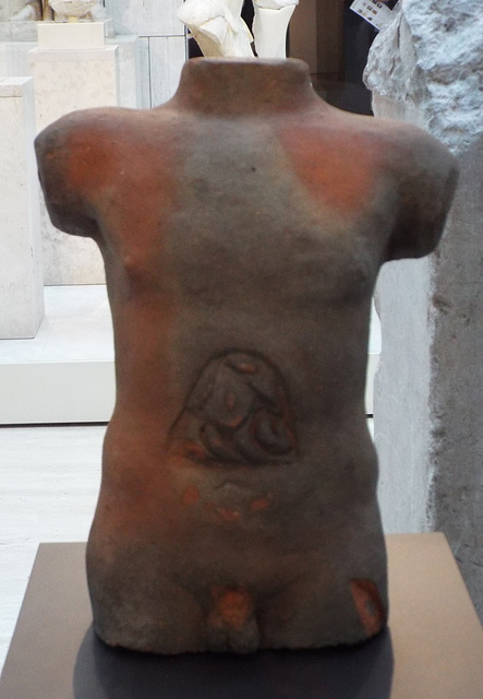 Torso Showing Internal Organs in the Archaeological Museum of Madrid, October 2022