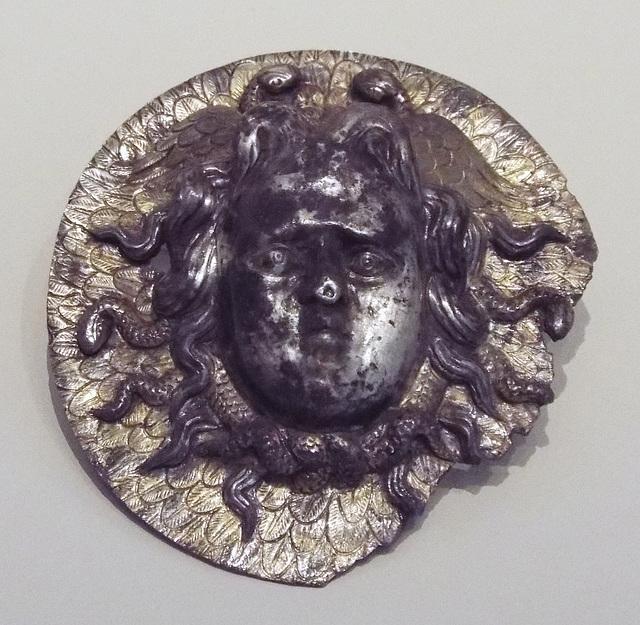 Medusa Medallion in the Archaeological Museum of Madrid, October 2022