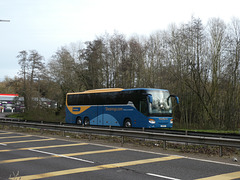 Chiltern Travel (Shearings contractor) K21 HCC(?) at Barton Mills - 11 Dec 2021 (P1100158)