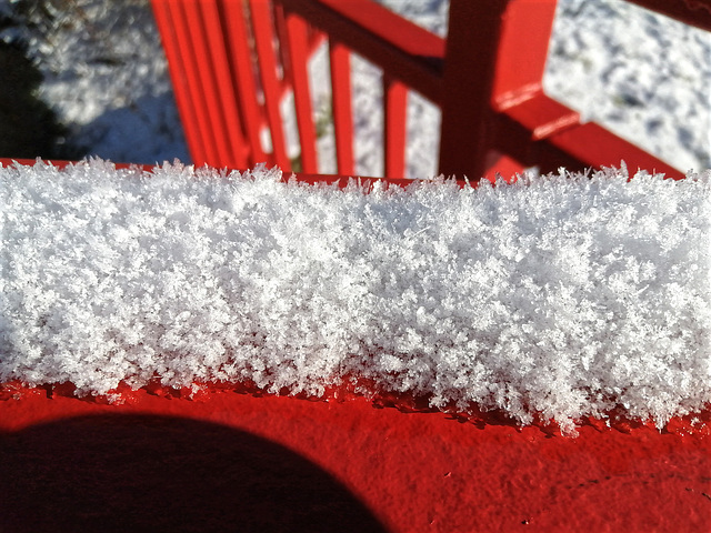 Schnee mal etwas aus der Nähe